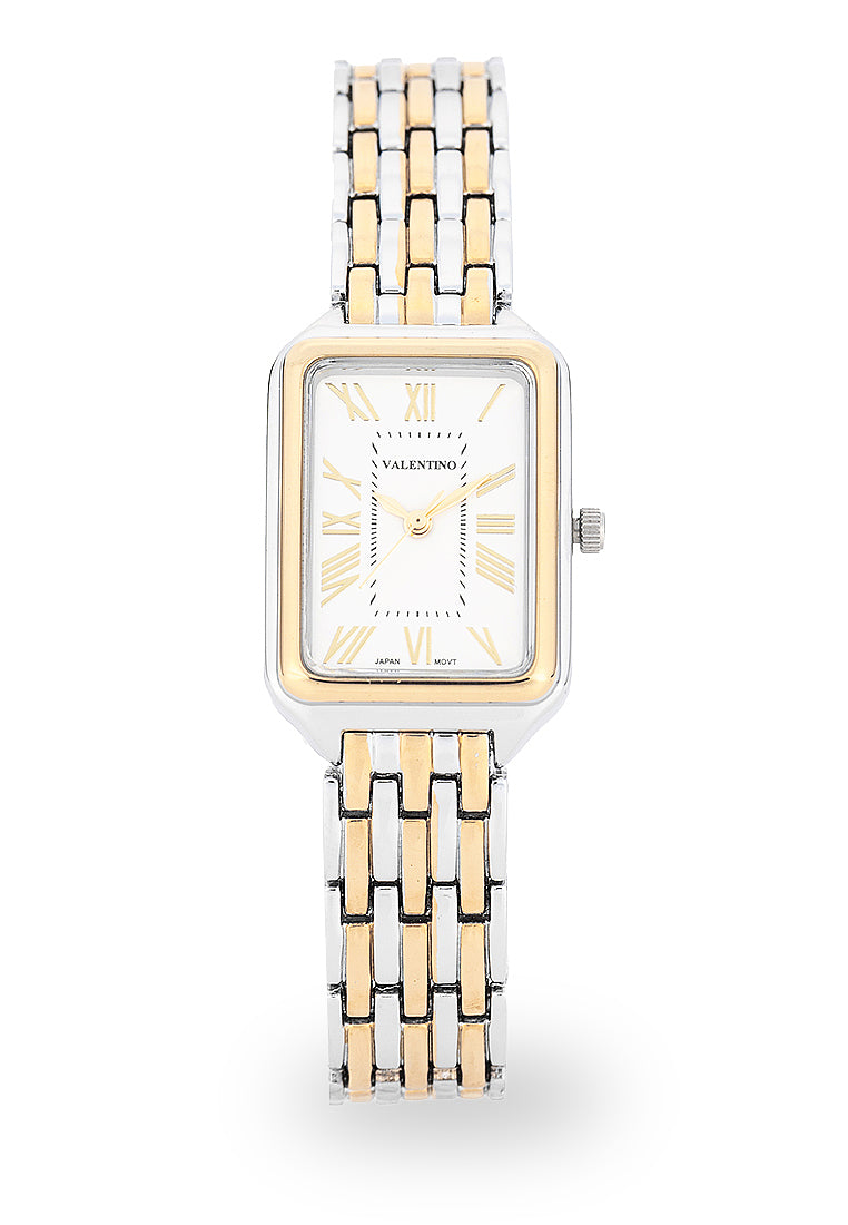 Valentino Alloy Strap Analog Watch for Women 20122495-TWO TONE STRAP-Watch Portal Philippines