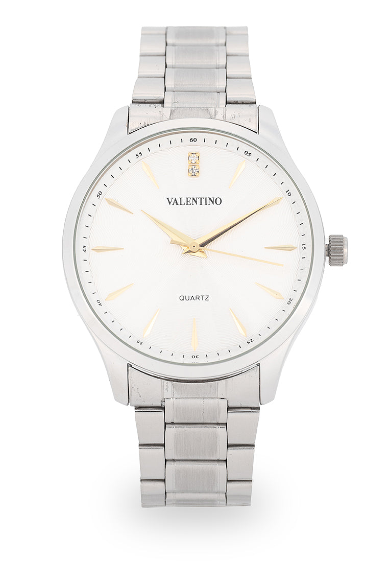 Valentino Stainless Steel Strap Analog Watch for Men 20122490-GOLD INDEX-Watch Portal Philippines