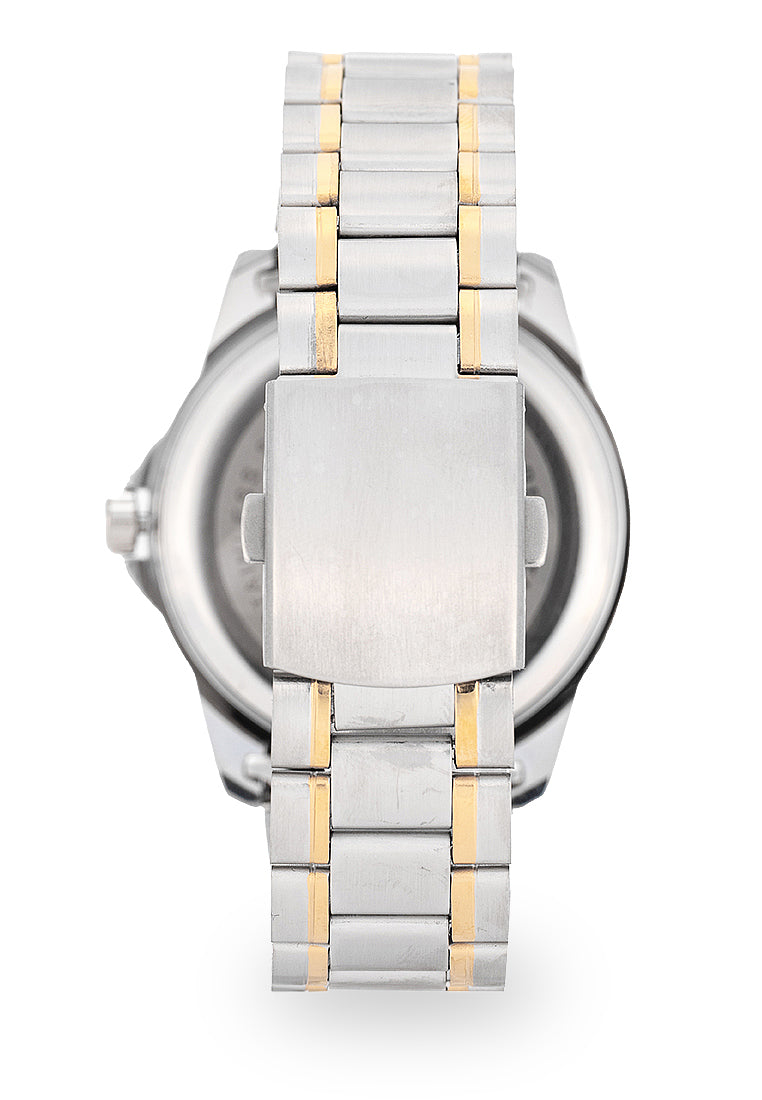 Valentino Stainless Steel Strap Analog Watch for Men 20122501-TWO TONE-GOLD DIAL-Watch Portal Philippines
