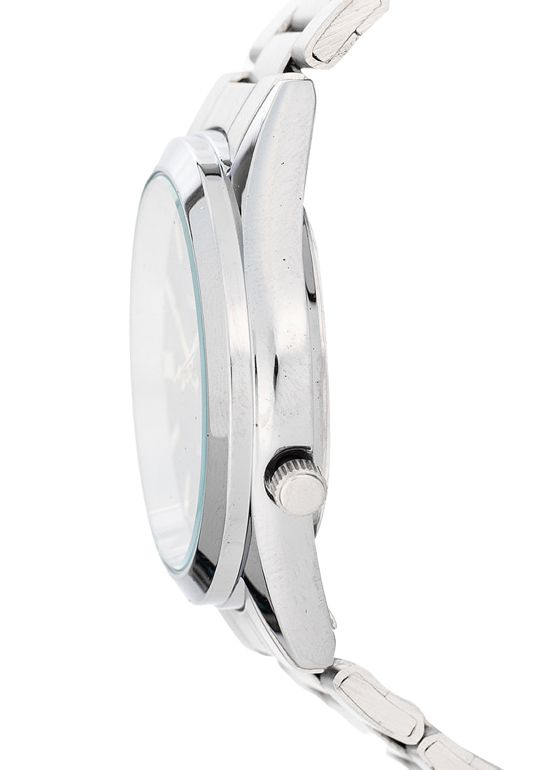 Valentino Stainless Steel Strap Analog Watch for Men 20122554-BLK DIAL-GLD INDEX-Watch Portal Philippines