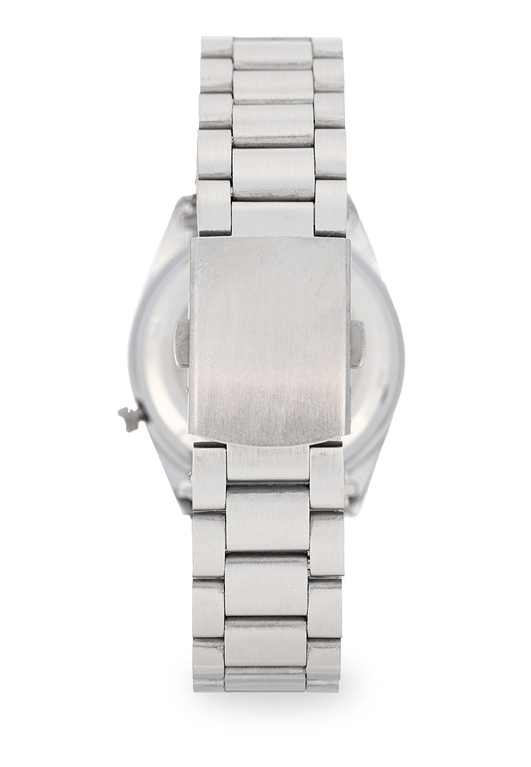 Valentino Stainless Steel Strap Analog Watch for Men 20122554-BLK DIAL-GLD INDEX-Watch Portal Philippines