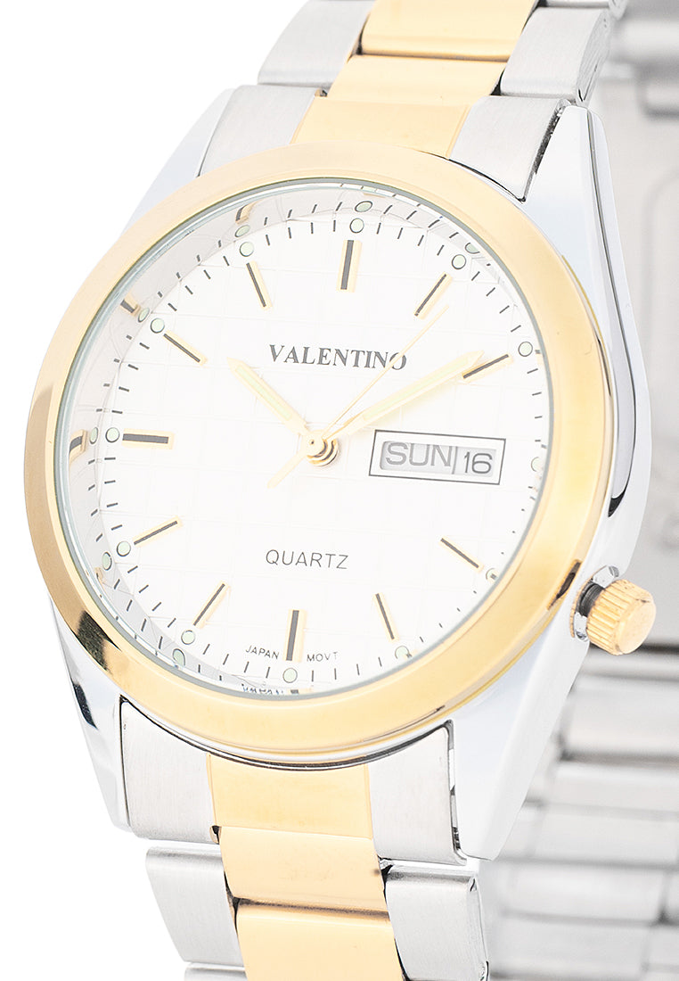 Valentino Stainless Steel Strap Analog Watch for Men 20122563-TT-SILVER DIAL-Watch Portal Philippines