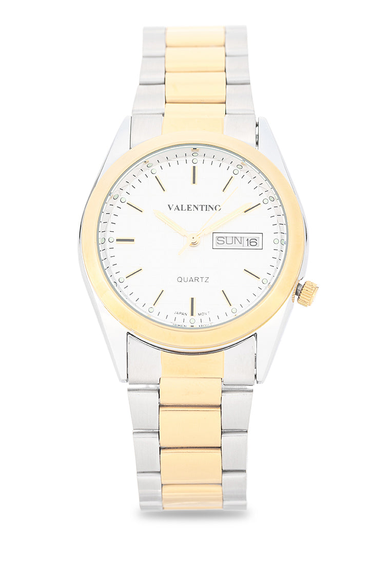 Valentino Stainless Steel Strap Analog Watch for Men 20122563-TT-SILVER DIAL