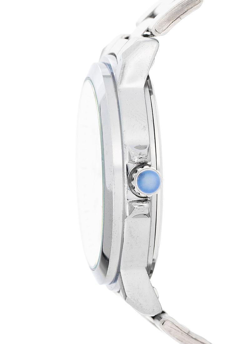 Valentino Stainless Steel Strap Analog Watch for Men 20122566-WHITE DIAL-Watch Portal Philippines