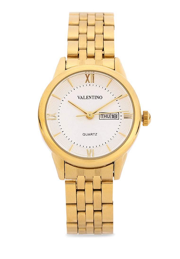 Valentino Stainless Steel Strap Analog Watch for Women 20122479-WHITE DIAL-Watch Portal Philippines