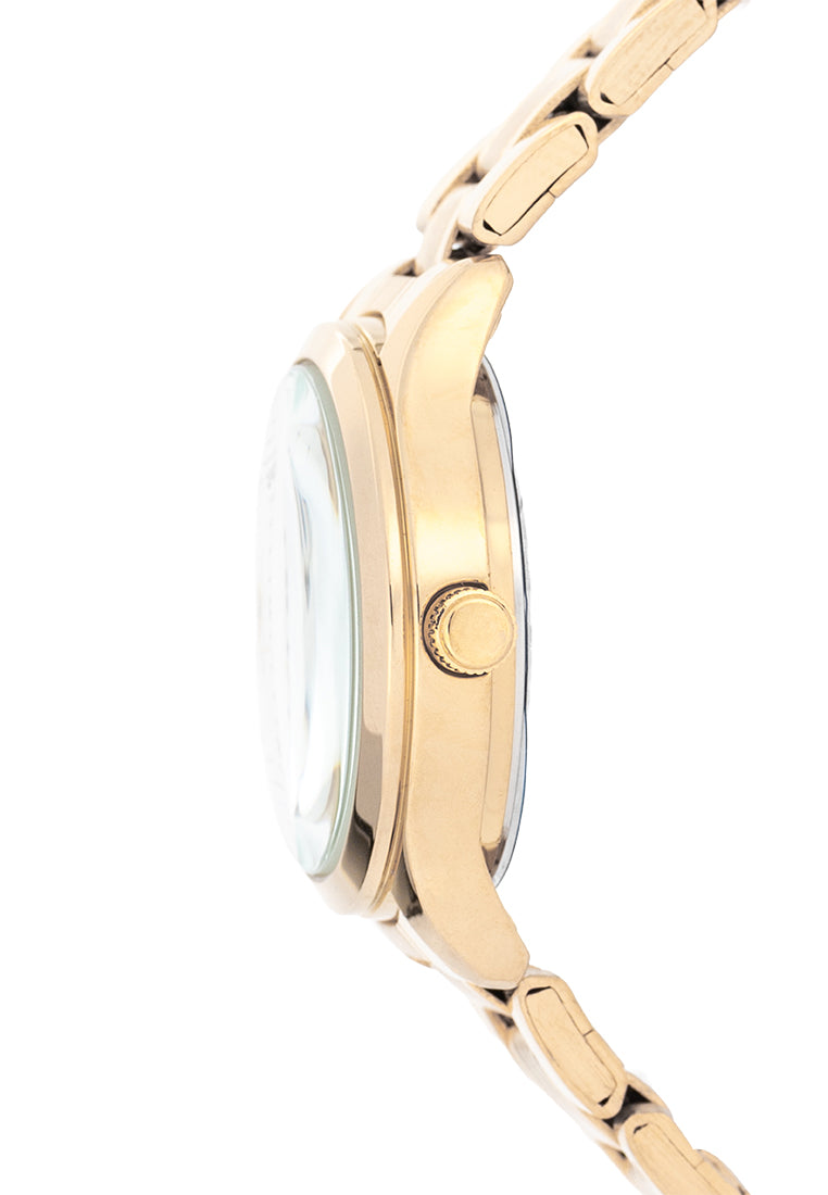 Valentino Stainless Steel Strap Analog Watch for Women 20122489-GOLD-WHITE DIAL-Watch Portal Philippines