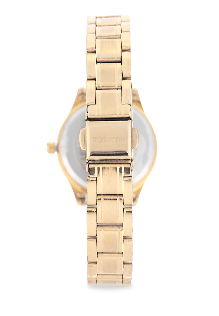 Valentino Stainless Steel Strap Analog Watch for Women 20122489-GOLD-WHITE DIAL-Watch Portal Philippines