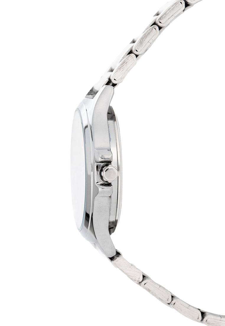 Valentino Stainless Steel Strap Analog Watch for Women 20122499-BLK DIAL-SIL INDEX-Watch Portal Philippines