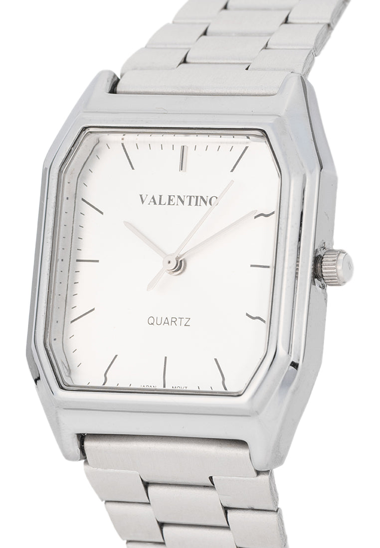 Valentino Stainless Steel Strap Analog Watch for Women 20122529-SILVER DIAL-Watch Portal Philippines