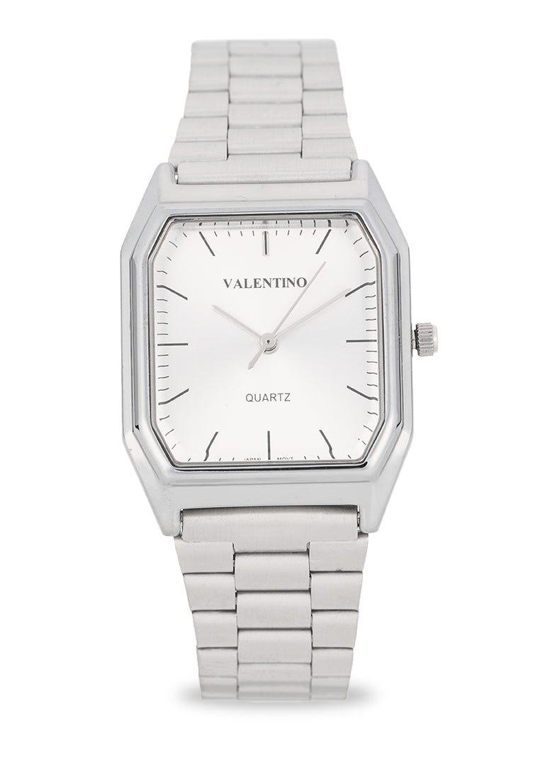 Valentino Stainless Steel Strap Analog Watch for Women 20122529-SILVER DIAL-Watch Portal Philippines