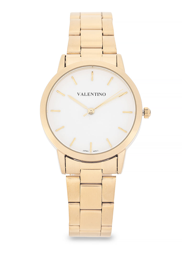 Valentino Stainless Steel Strap Analog Watch for Women 20122539-WHITE DIAL-Watch Portal Philippines