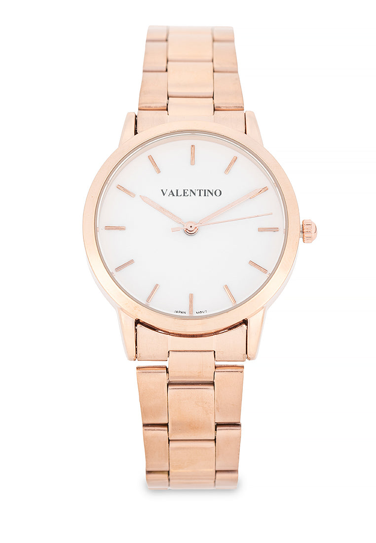Valentino Stainless Steel Strap Analog Watch for Women 20122540-WHITE DIAL-Watch Portal Philippines