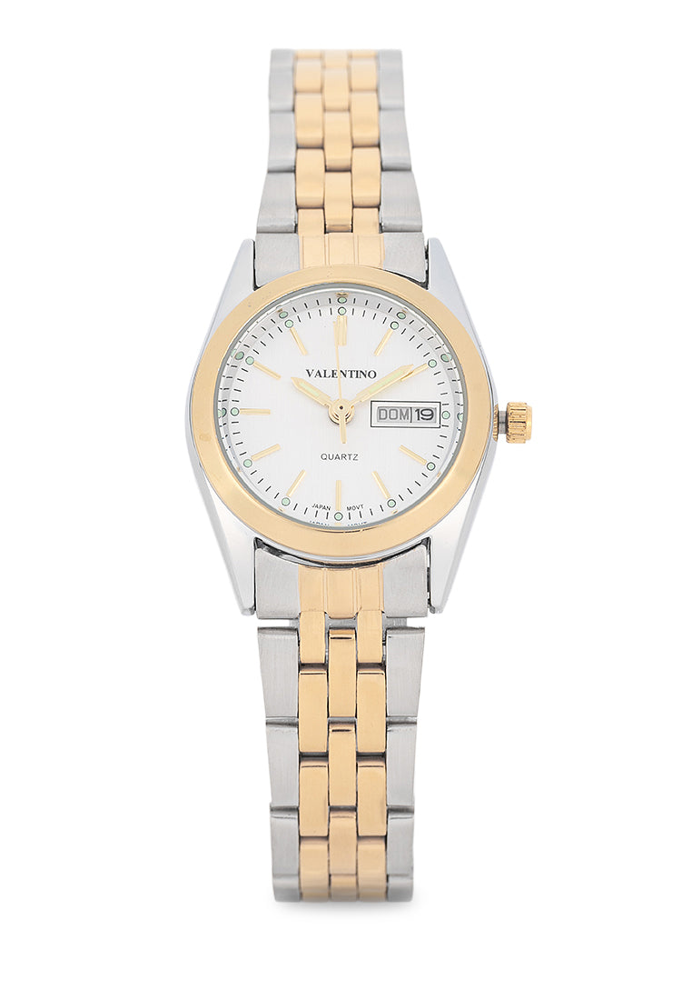 Valentino Stainless Steel Strap Analog Watch for Women 20122557-TT-SILVER DIAL-Watch Portal Philippines
